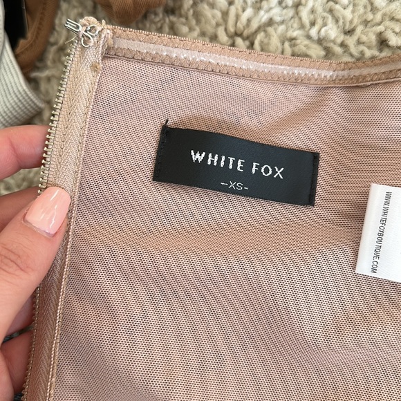 White fox strapless top - Picture 2 of 3